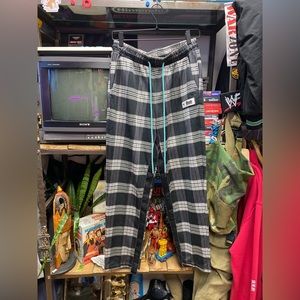 Rhude X Puma Collaboration Lounge Style Plaid Pants Medium